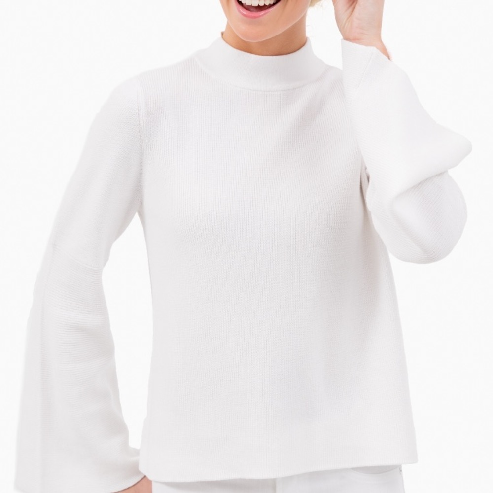 White Gisele Shaker Sweater